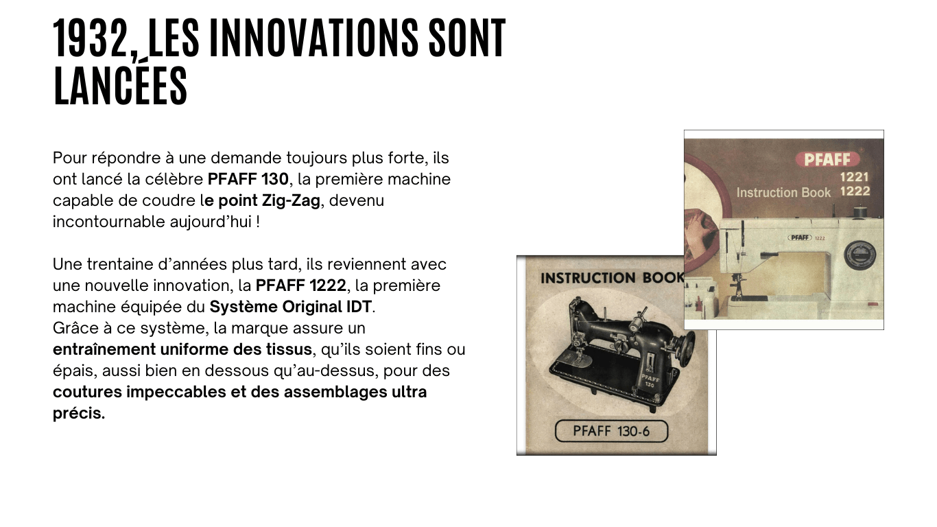 Histoire marque Pfaff