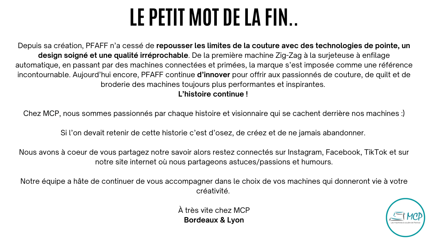 Histoire marque Pfaff